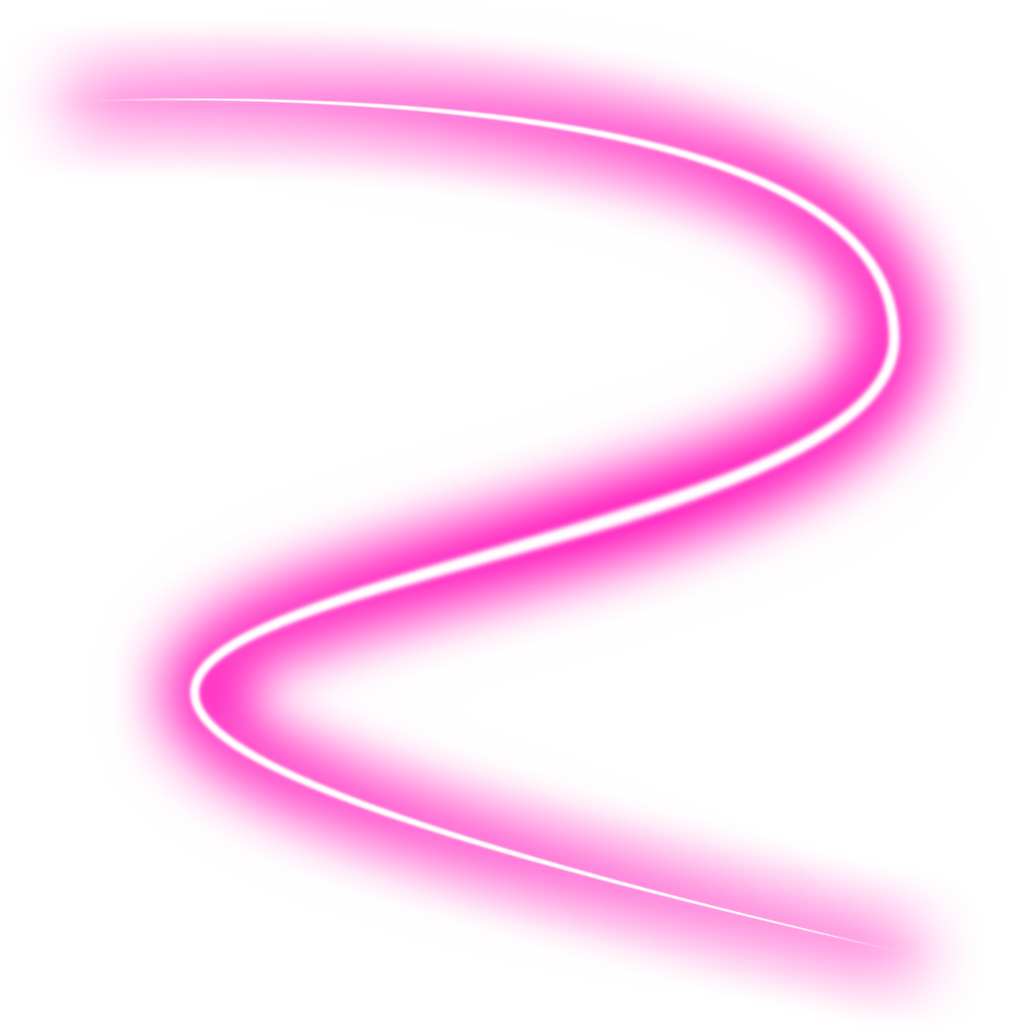 Pink Neon Swirl Line